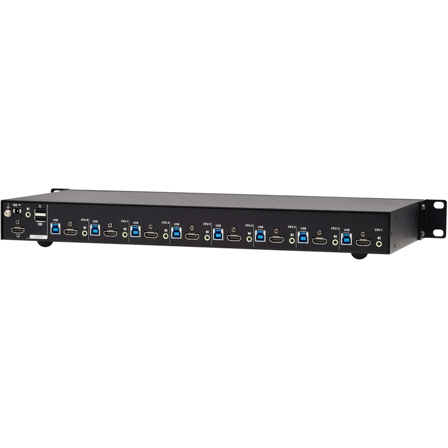 Tripp Lite by Eaton 8-Port 4K HDMI/USB KVM Switch - 4K 60 Hz Video/Audio, USB Peripheral Sharing, 1U Rack-Mount