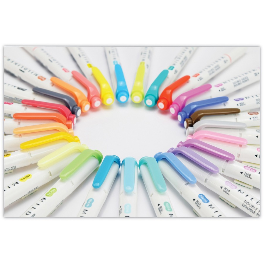 Zebra Zensations Single Ended Brush Pen Assorted Colors 5Pack