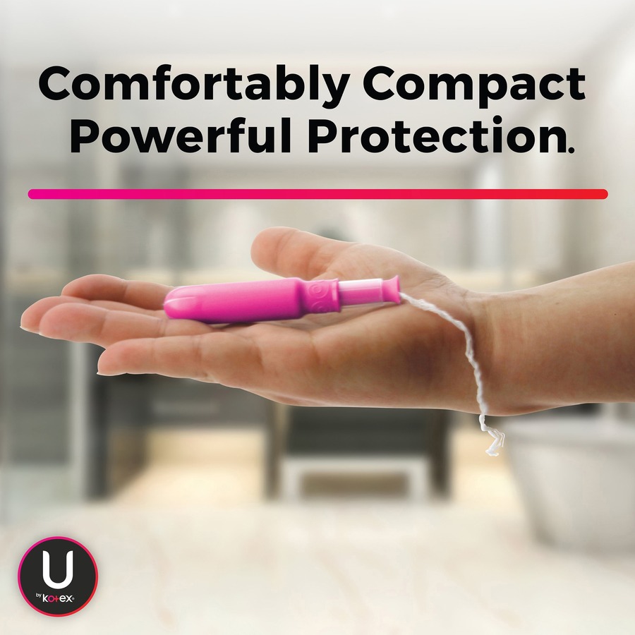 Kimberly-Clark U by Kotex Click Tampon Regular - 1 Each - Anti-leak, Fragrance-free, Comfortable, Unscented