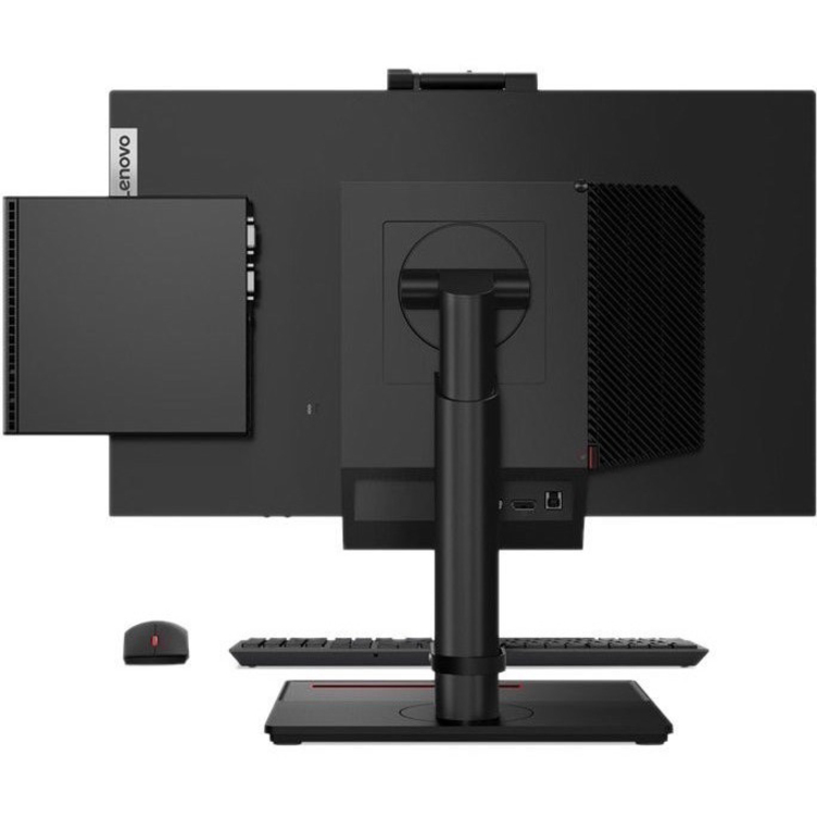 Lenovo ThinkCentre M70q Gen 3 11T30010US Desktop Computer - Intel Core i7 12th Gen i7-12700T - 16 GB - 256 GB PCI Express NVMe 4.0 SSD - Tiny - Black
