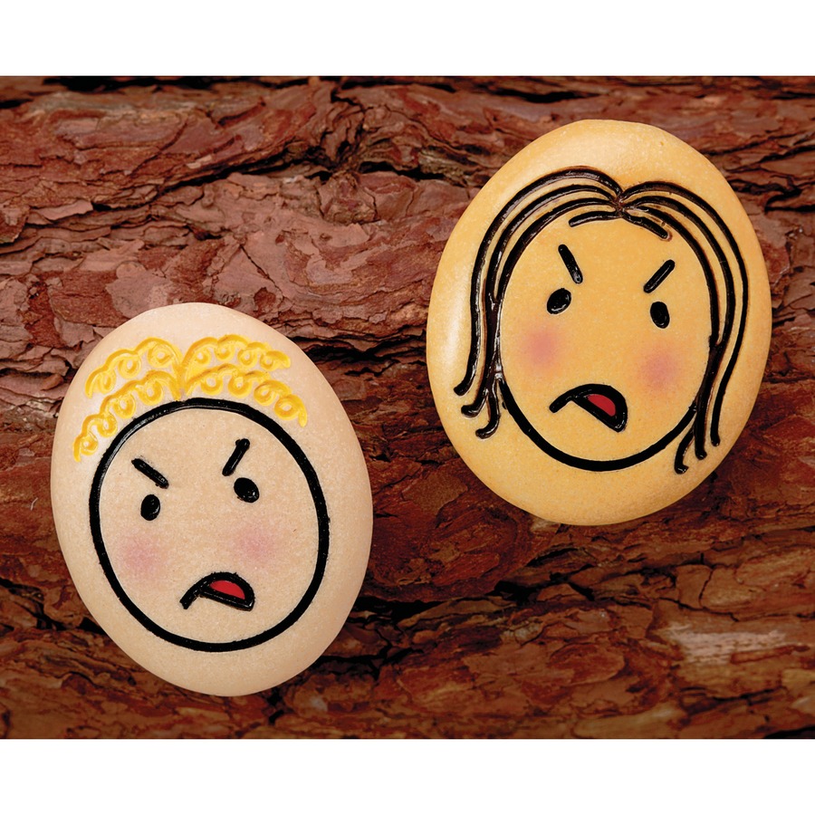 Jumbo Emotion Stones - Set of 8 Stones - Social-Emotional Awareness - YLDYUS1071