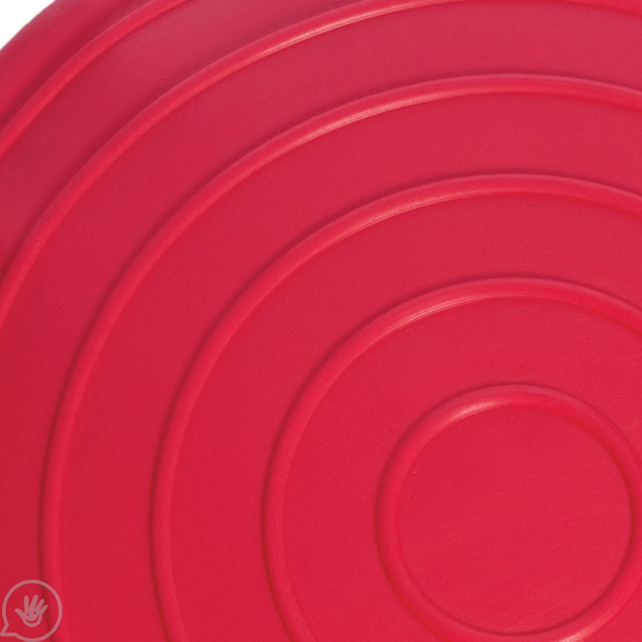 Fun and Function Sit-A-Round Cushion - Polyvinyl Chloride (PVC) - Lightweight, Portable, Washable - Red - 1Each - Movement - FAFCF7467