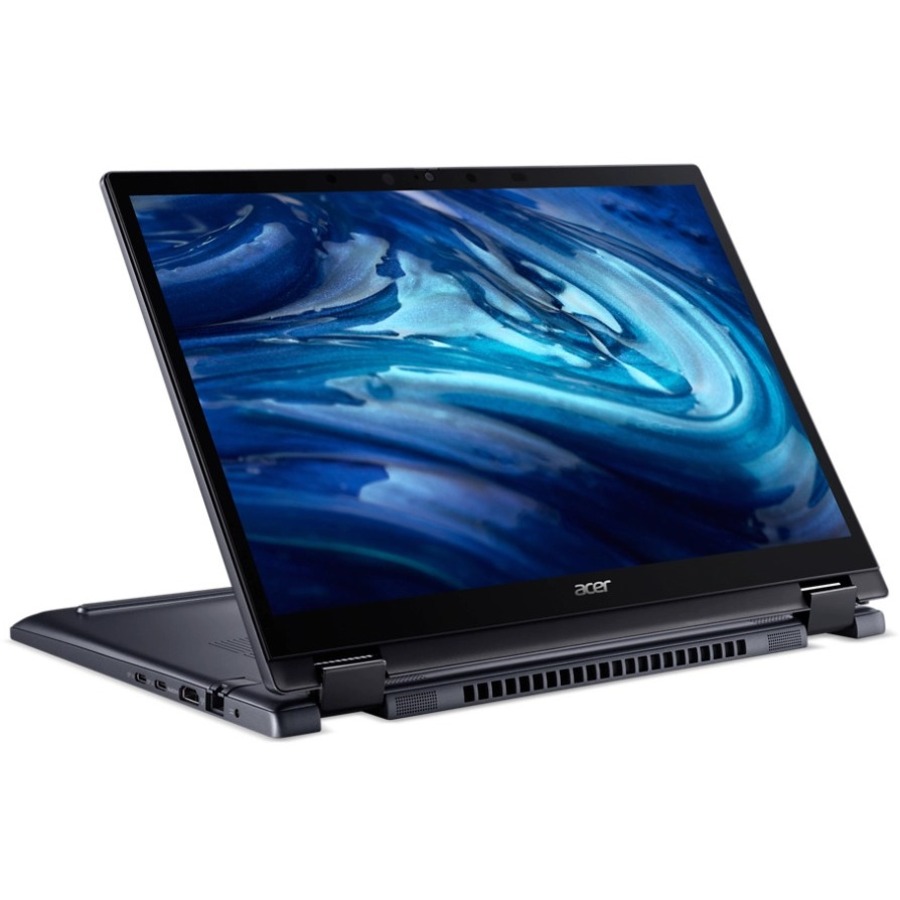 Acer Spin P4 14-inch 2-in-1 convertible with WUXGA touchscreen, Ryzen 7 PRO 6850U, and silver business chassis — alternate view 2