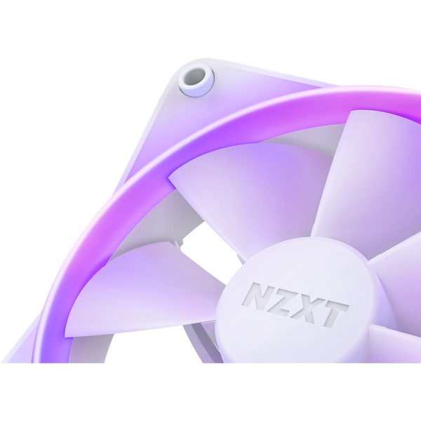 NZXT F120 RGB - 120mm RGB Fans - Triple (White) + RGB Lighting Controller