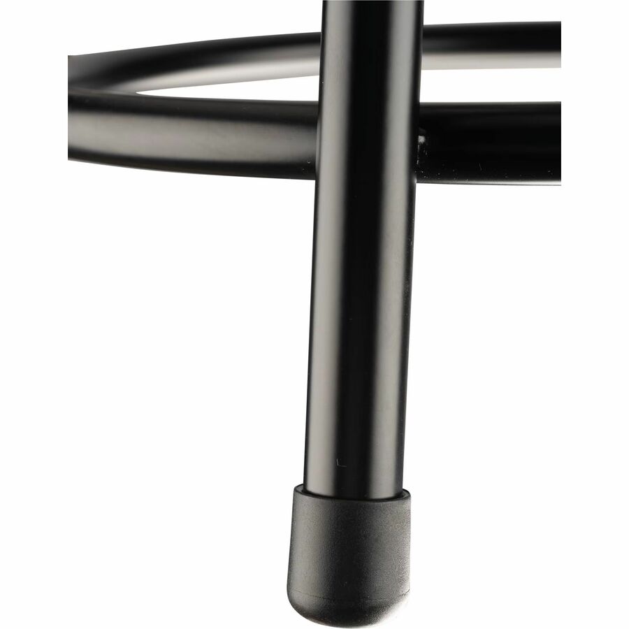 National Public Seating 6400 Series Heavy-Duty Padded Stools - Black Seat Color - Vinyl, Medium Density Fiber (MDF) Seat Material - Black Frame Color - Steel Frame Material - Four-legged Base - Black - Plush - 1 Each