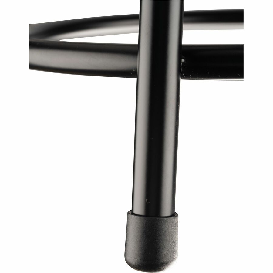 National Public Seating 6400 Series Heavy-Duty Padded Stools - Black Seat Color - Vinyl, Medium Density Fiber (MDF) Seat Material - Black Frame Color - Steel Frame Material - Four-legged Base - Black - Plush - 1 Each