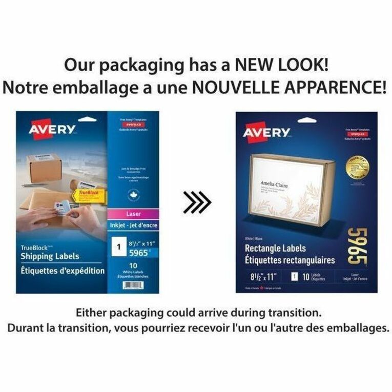 Avery&reg; White Rectangle Labels