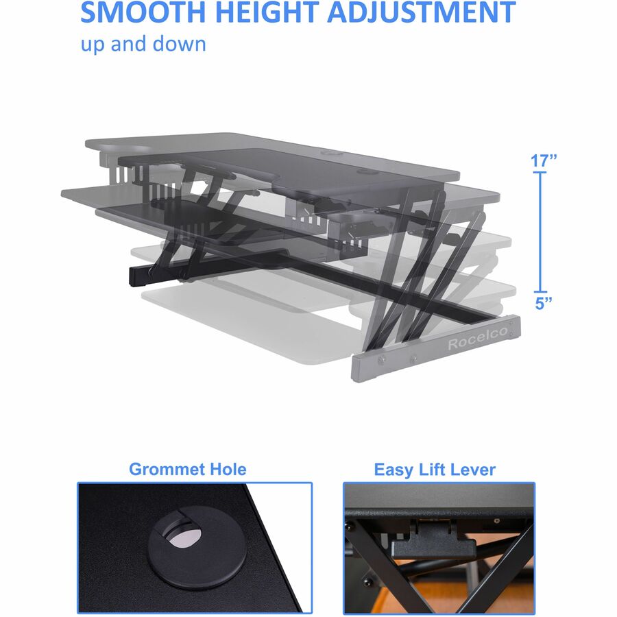 Rocelco - Plateau support pour dessus de bureau multiusage