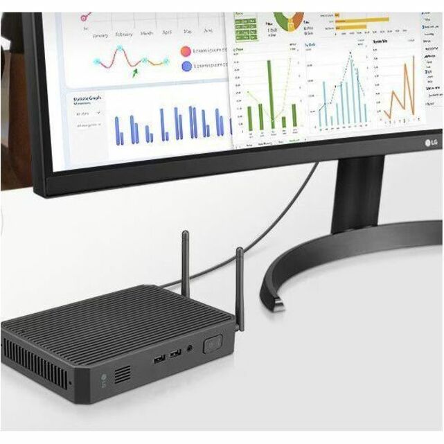 LG CQ600N-6N Thin Client - Intel Celeron N5105 Quad-core (4 Core) 2 GHz - Black
