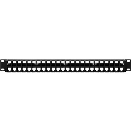 Tripp Lite by Eaton 48-Port 1U Rack-Mount Unshielded Blank Keystone/Multimedia Patch Panel, RJ45 Ethernet, USB, HDMI, Cat5e/6
