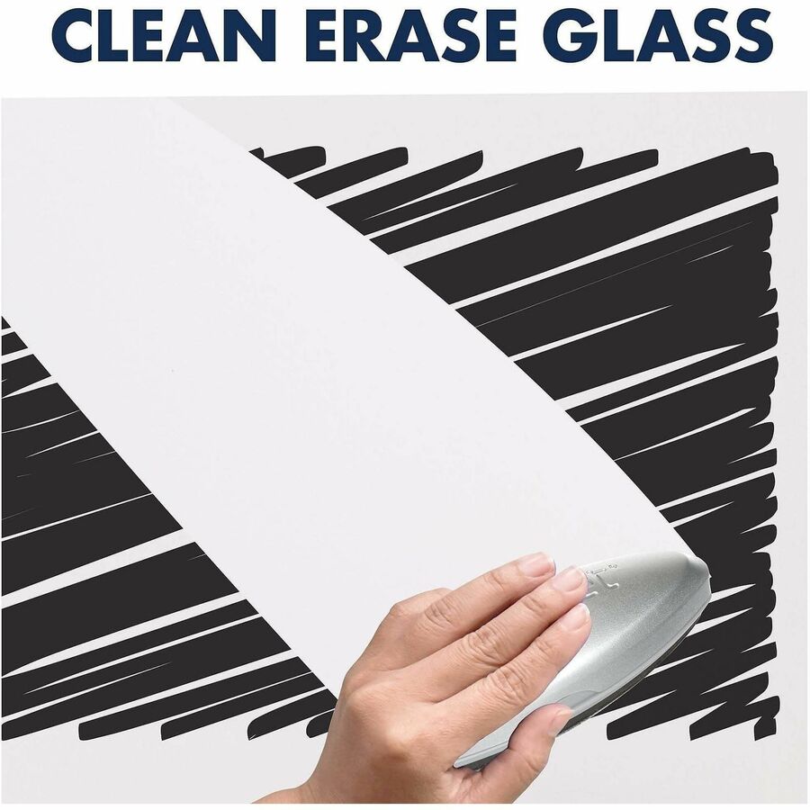 Quartet InvisaMount Vertical Glass Dry-Erase Board - 28x50