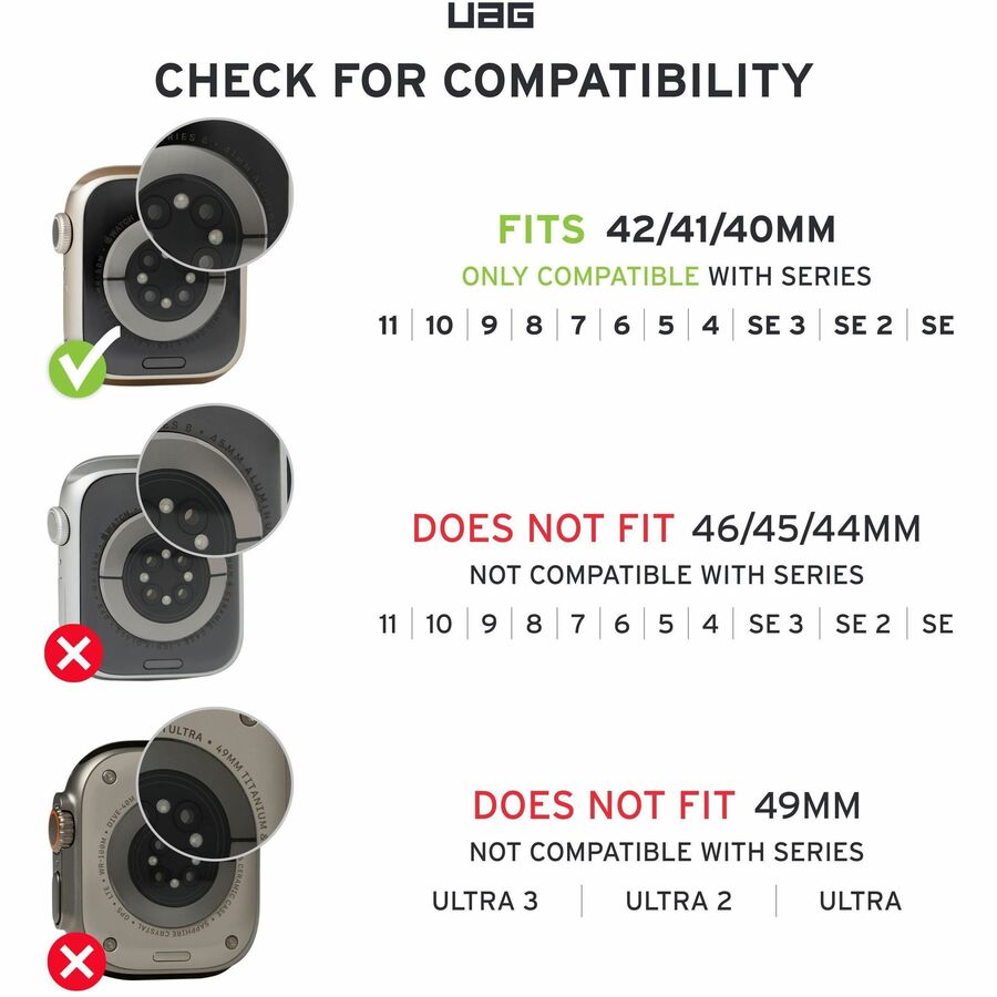 Apple [U] Lucent Strap for Apple Watch - Pink Sand - Pink Sand - Stainless Steel