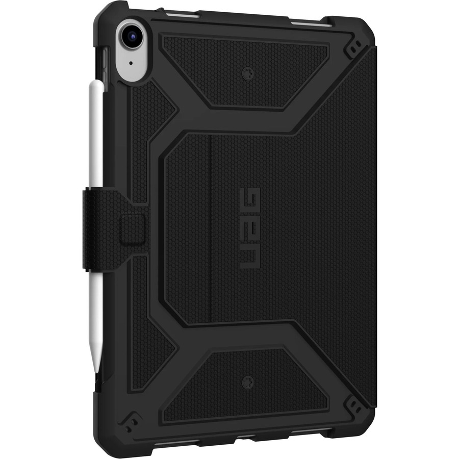 Urban Armor Gear Metropolis Carrying Case (Folio) for 10.9" Apple iPad (10th Generation) Tablet, Apple Pencil - Black