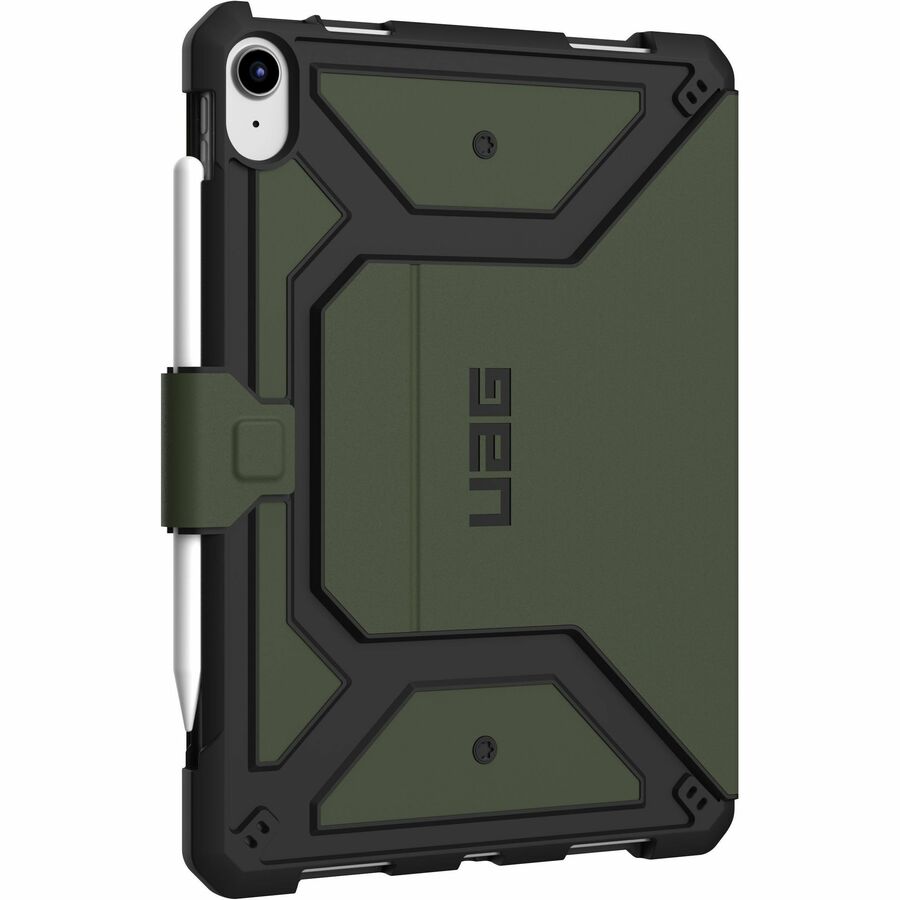Urban Armor Gear Metropolis SE Rugged Carrying Case (Folio) for 10.9" Apple iPad (11th Generation), iPad (10th Generation), iPad (2022) Tablet - Olive