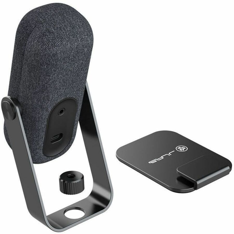 Black JLAB Audio GO TALK USB desktop microphone for calls and voice recording — alternate view 2