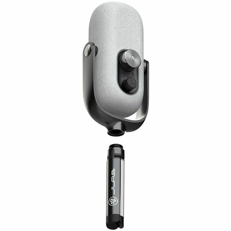 JLab JBuds Talk USB microphone in white for desktop voice communication — alternate view 2