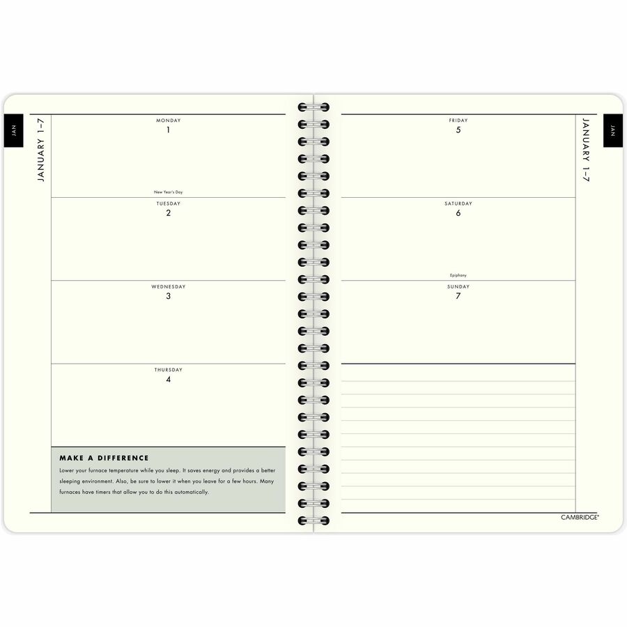 Cambridge GreenPath Weekly/Monthly Planner 8-1/2" x 6" - Appointment Books & Planners - MEAGP4420024