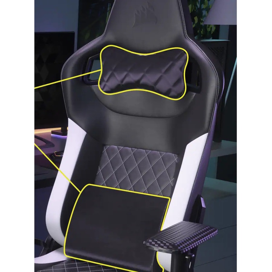 Corsair T1 RACE Gaming Chair - Black/White