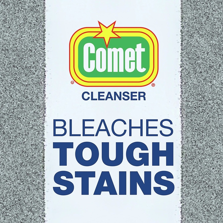 Comet Creme Deodorizing Cleanser - 32 oz (2 lb) - 10 / Carton - Abrasive, Non-scratching, Flip Seal Closure, Soft - White