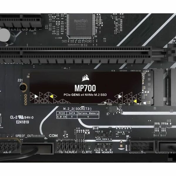 CORSAIR MP700  1TB PCIe Gen5 x4 NVMe 2.0  M.2 SSD