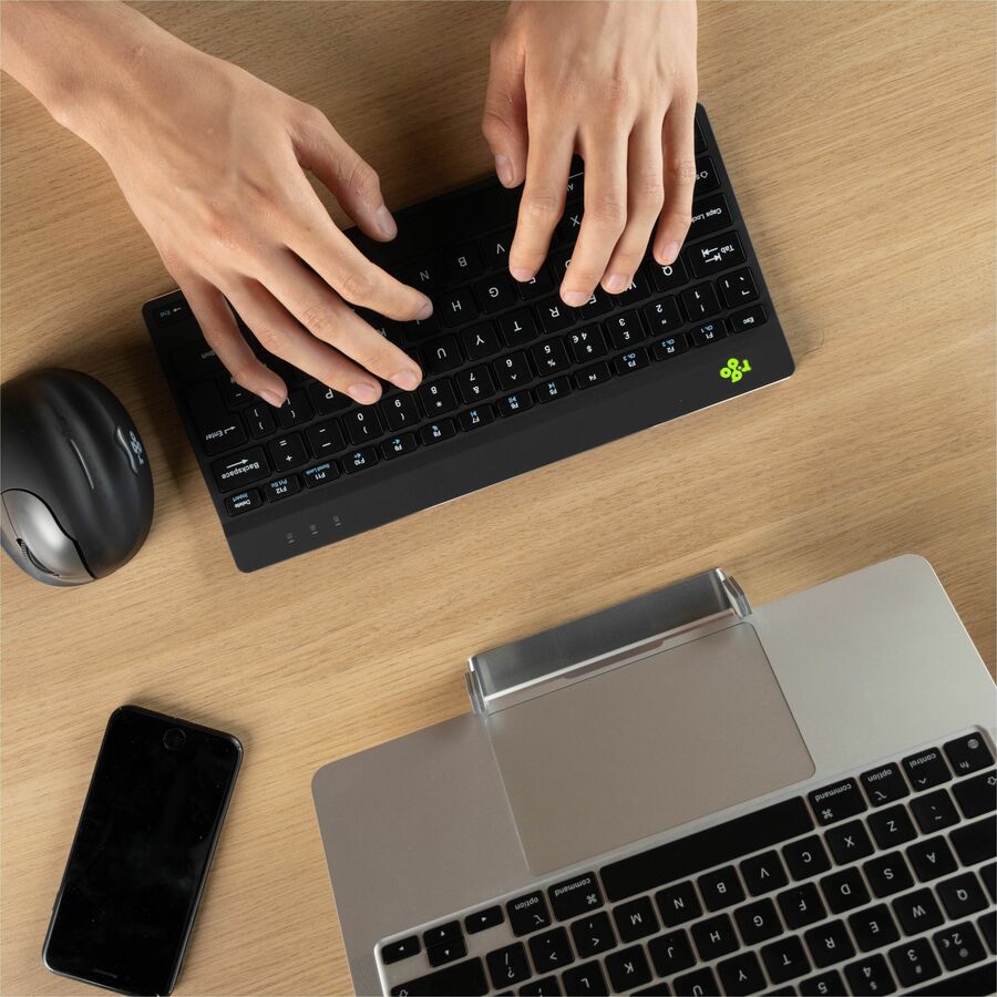 R-Go Compact Break ergonomic keyboard, QWERTY (US) - bluetooth, black