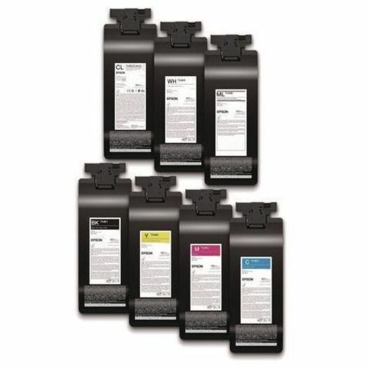 Epson UltraChrome DG2 white ink pack, 800 mL OEM supply for compatible Epson printers — alternate view 2