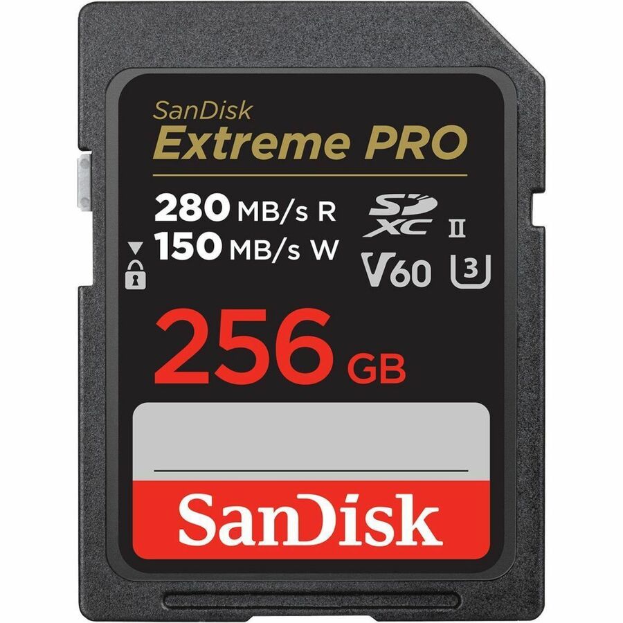 SanDisk Extreme PRO 256 GB Class 10/UHS-II (U3) V60 SDXC - 1 Pack