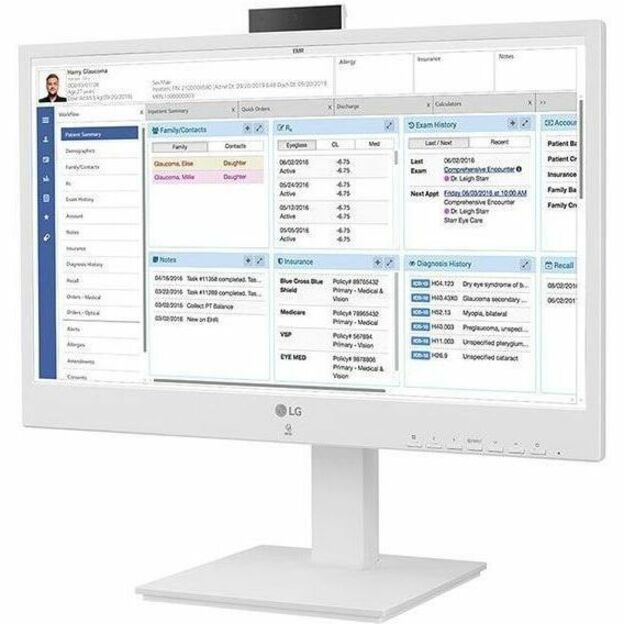 LG 24CR670NK6P All-in-One Thin Client - Intel Pentium N6005 Quad-core (4 Core) 2 GHz - White