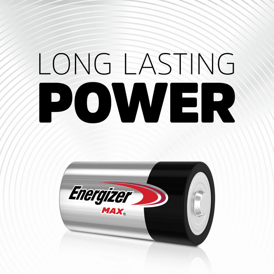 Energizer Max Alkaline D Batteries - For Multipurpose - D - 20500 mAh - 1.5 V DC - 4 / Pack = EVEE95BP4