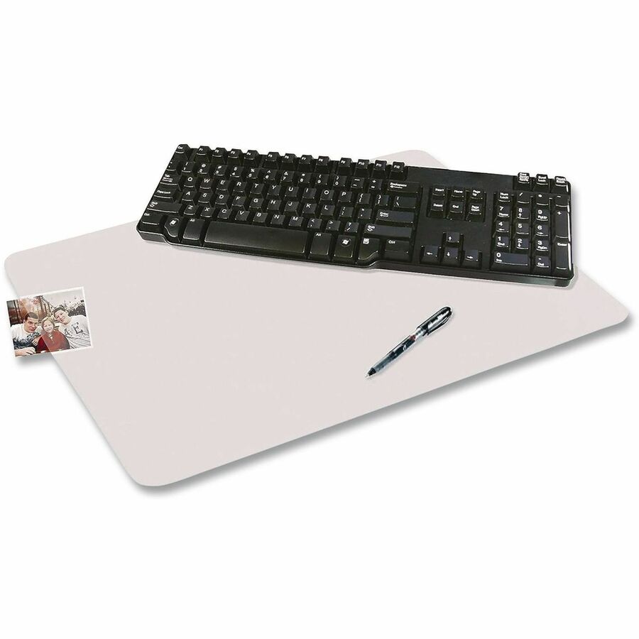 Artistic Eco-Clear Desk Pad - 24" Width - Plastic, Poly - Clear