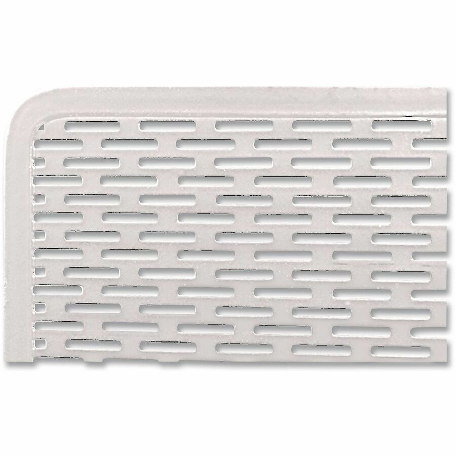 Artistic Urban Coll. Punched Metal File Sorter - 3 Compartment(s) - 7.25" Height x 8" Width x 8" Depth - Desktop - Wear Resistant, Scratch Resistant, Reinforced, Rounded Edge, Durable, Compact, Heavy Duty - Satin - White - Metal, Perforated Steel - 1 Each