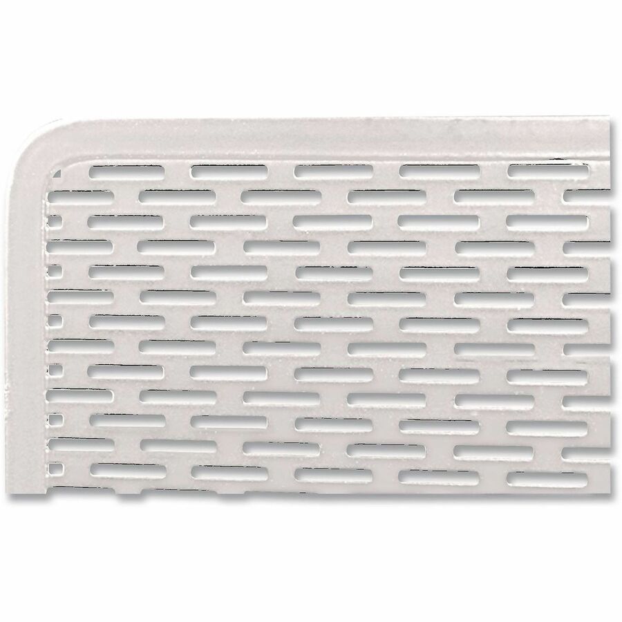 Artistic Urban Collec. Pencil Cup With Phone Stand - 4" Height x 3.5" Width x 3.5" Depth - Metal, Steel - White - Punched Hole, Heavy Duty, Reinforced, Strong, Durable, Rounded Edges - 1 / Each