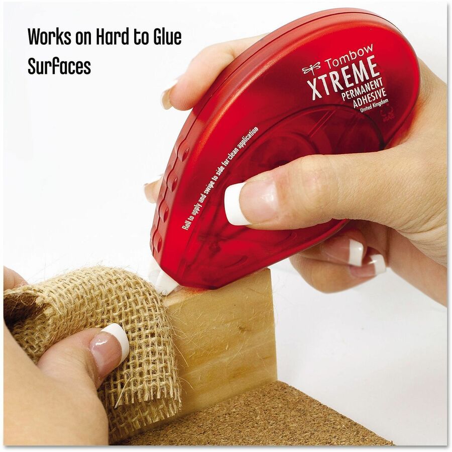 Tombow Xtreme Adhesive Tape Runner, Permanent - Clear - 1 Each