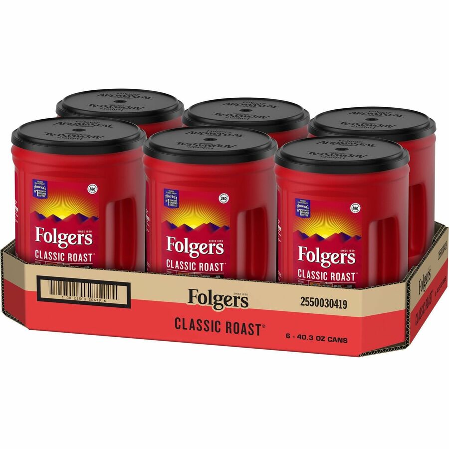 Folgers® Ground Canister Classic Roast Coffee - Medium - 35 / Pallet