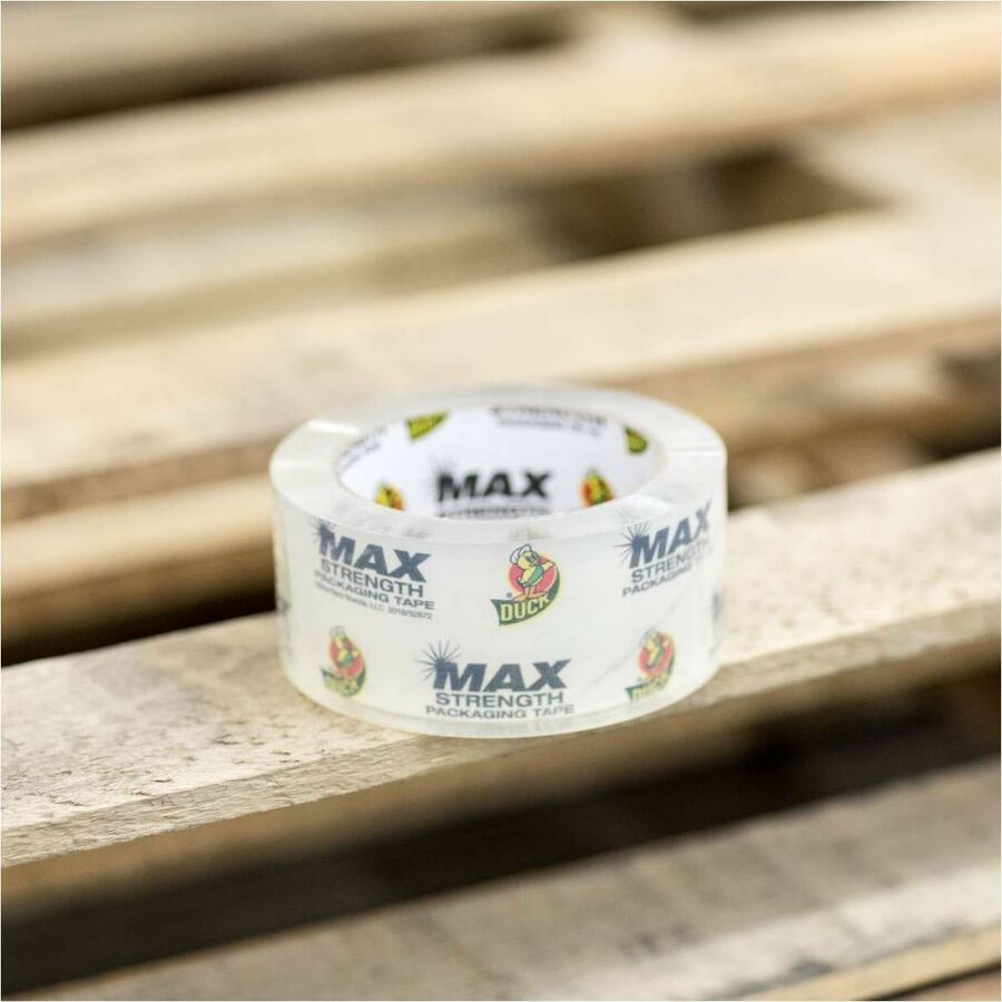 Duck Max Strength Packaging Tape - 54.60 yd Length x 1.88" Width - Damage Resistant - For Packaging, Shipping, Moving, Storage, Box, Home, Office, Project, Sealing - 24 / Pack - Clear