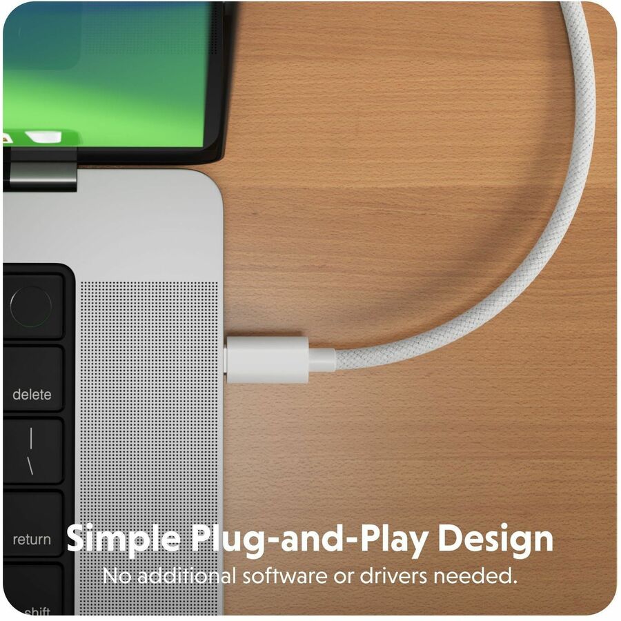 Hyper HyperDrive USB-C to HDMI 4K60Hz Cable - White