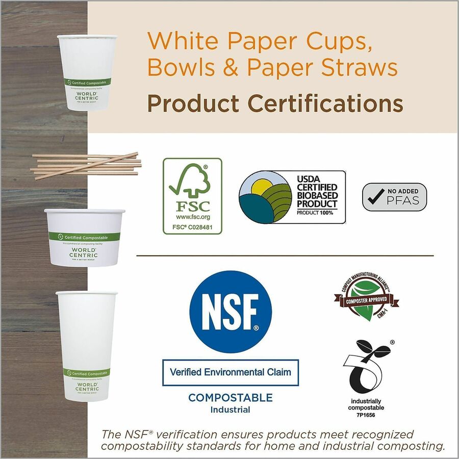 World Centric Double Wall Paper Hot Cups