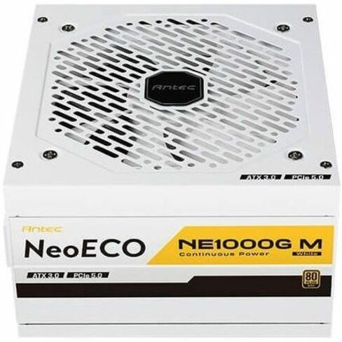 ANTEC NEOECO ENTIÈREMENT MODULAIRE OR 1000W, ATX 3.0, BLANC GARANTIE 7 ANS