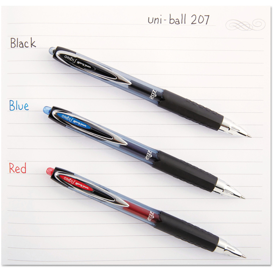 uni-ball 207 Retractable Gel - Medium Pen Point - 0.7 mm Pen Point Size - Refillable - Retractable - Blue Gel-based Ink - Gel Ink Pens - UBC33951
