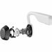 SHOKZ OpenMove Wireless Headphones, White | Bluetooth | 7th Gen Bone Conduction & Open-Ear Design with Mic | IP55 Water Resistant | 6-Hour Battery Life
