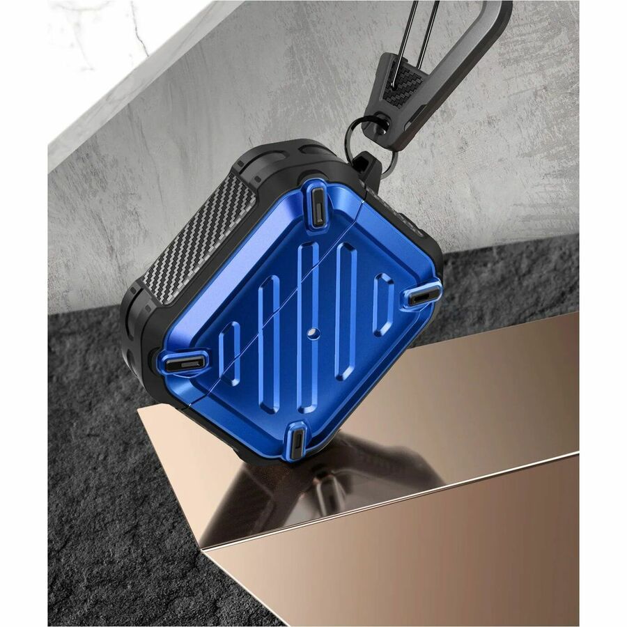 SUPCASE Unicorn Beetle Pro Rugged Charging Case Apple AirPods (Gen 3) - Metallic Blue