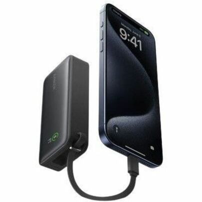 ANKER ANKER NANO POWER BANK 10K MAH 30W BUILT-IN USB-C CABLE BLACK — alternate view 2