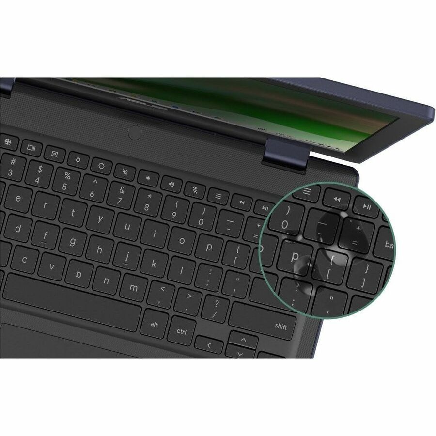ASUS Chromebook CZ1204FM2A-YZ84T in grey with 12.2-inch WUXGA touchscreen — alternate view 2