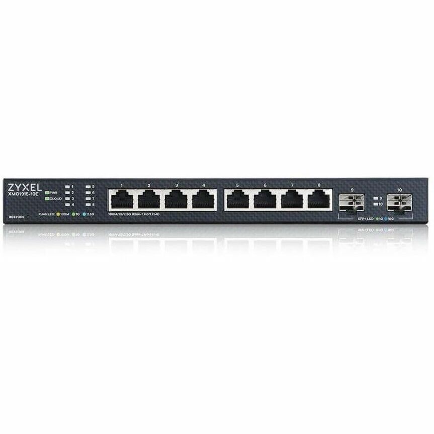 Zyxel XMG1915-10E 8-port 2.5GbE smart managed switch with 2 SFP+ uplinks — alternate view 2
