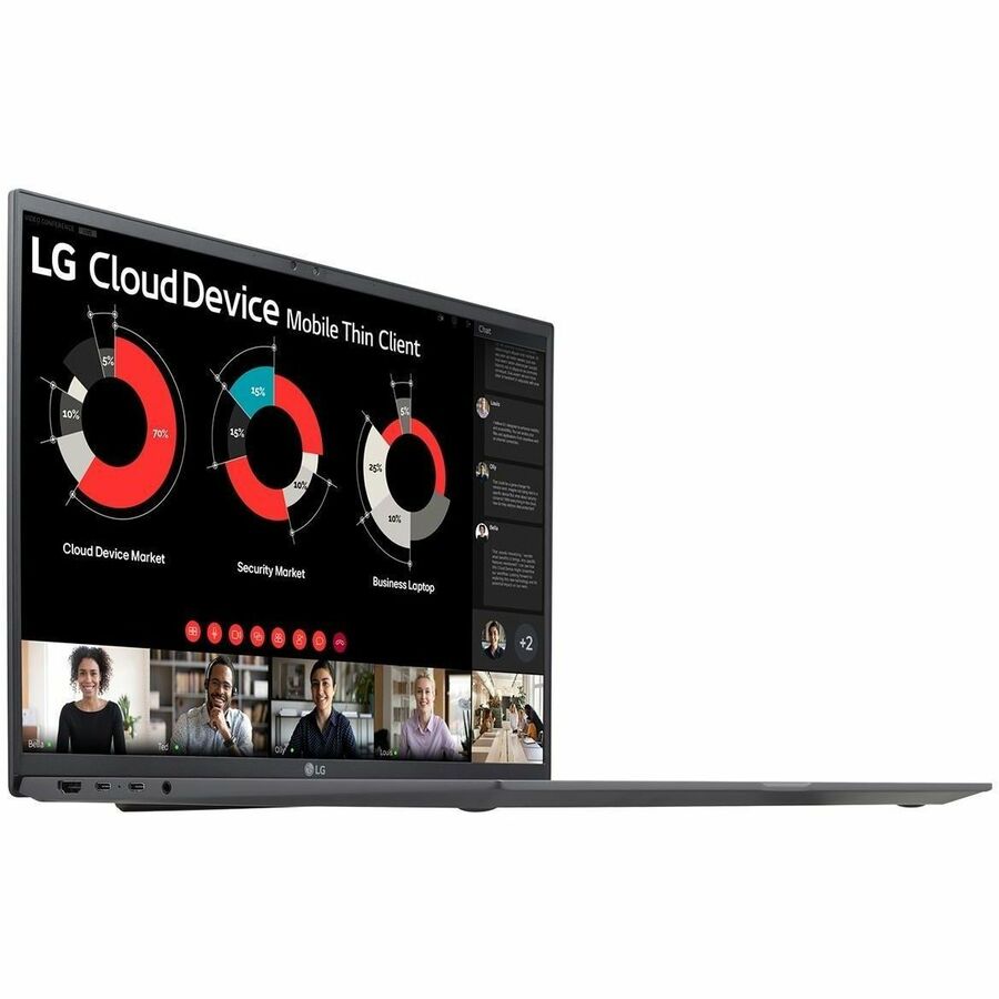 LG gram 17ZT90R-G.AX34U1 17" Notebook - WQXGA - 60 Hz - Intel Core i3 13th Gen - 8 GB - 256 GB PCI Express NVMe 4.0 SSD - Charcoal Gray