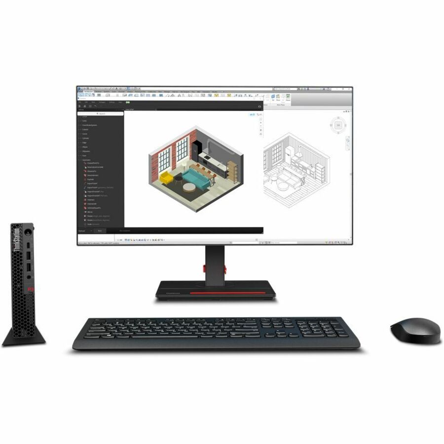 Lenovo ThinkStation P3 30H00078US Workstation - 1 Core i5 14th Gen i5-14500 - vPro Technology - 32 GB - 1 TB SSD - Tiny - Black