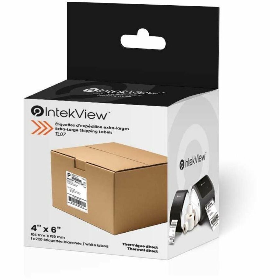 IntekView Extra-Large Shipping Labels - 4" x 6" (1 x 220)