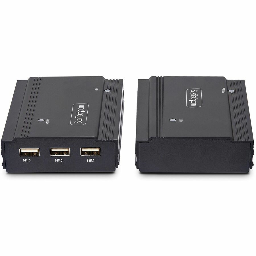 StarTech DisplayPort KVM Extender over Fiber Optic, 4K 60Hz Console Extender Kit Up to 984ft/300m, 2x 10G SFP+ Multi-mode Modules, TAA