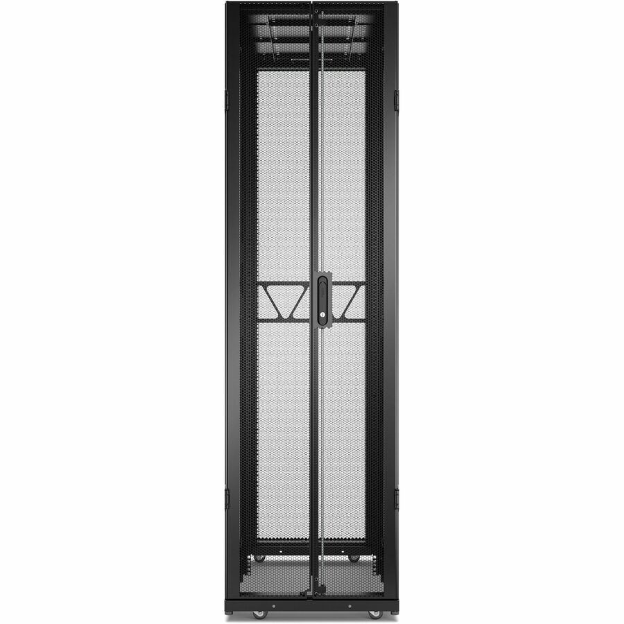 APC NetShelter SX Server Rack Gen 2, 45U, 2124H x 600W x 1200D mm, with Sides, Black [TAA]