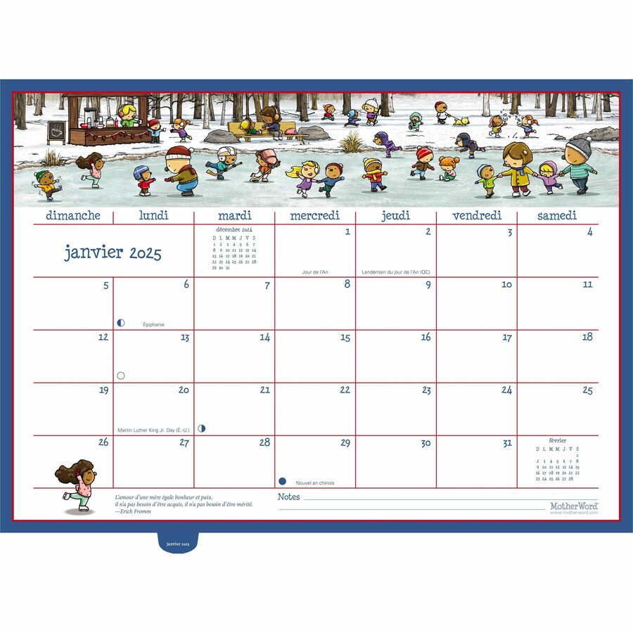 Calendrier familial de frigo MotherWord&reg; (2024-2025) - Mead